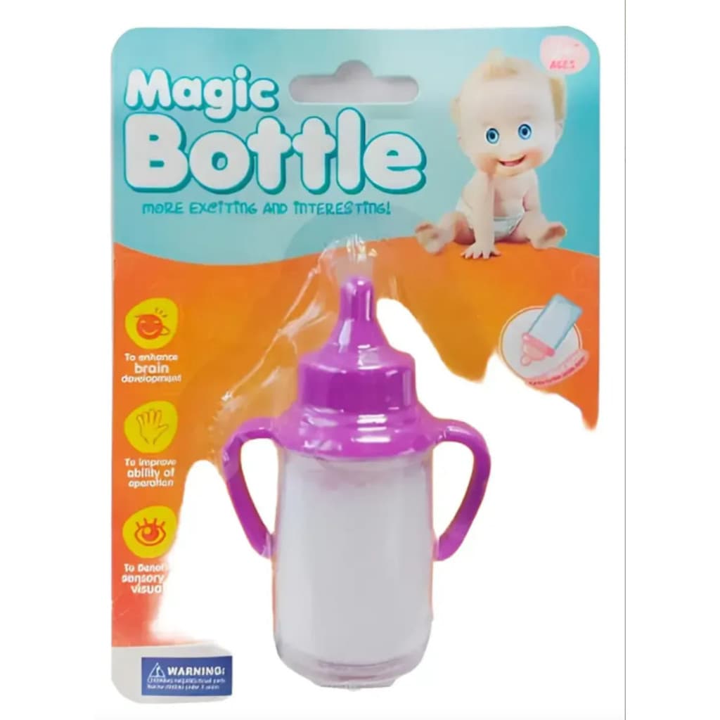 Mamadeira Mágica Para Boneca | Brinquedo de Leite e Suco Infantil Menina