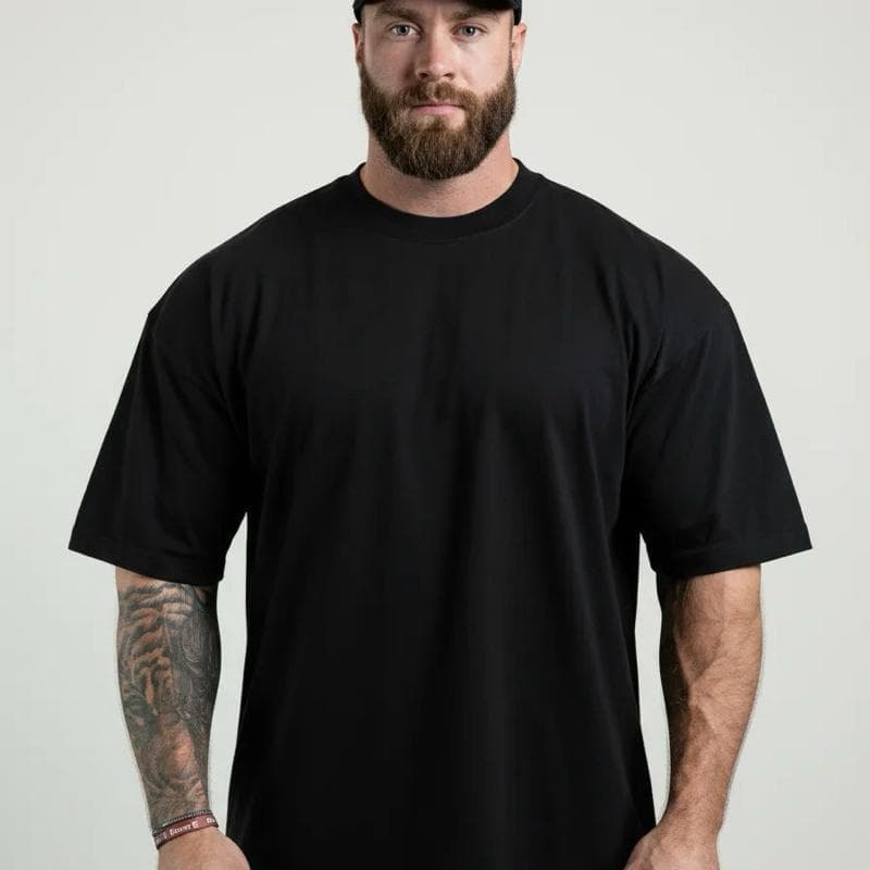 Camiseta Masculina Oversize Tecido Suedine