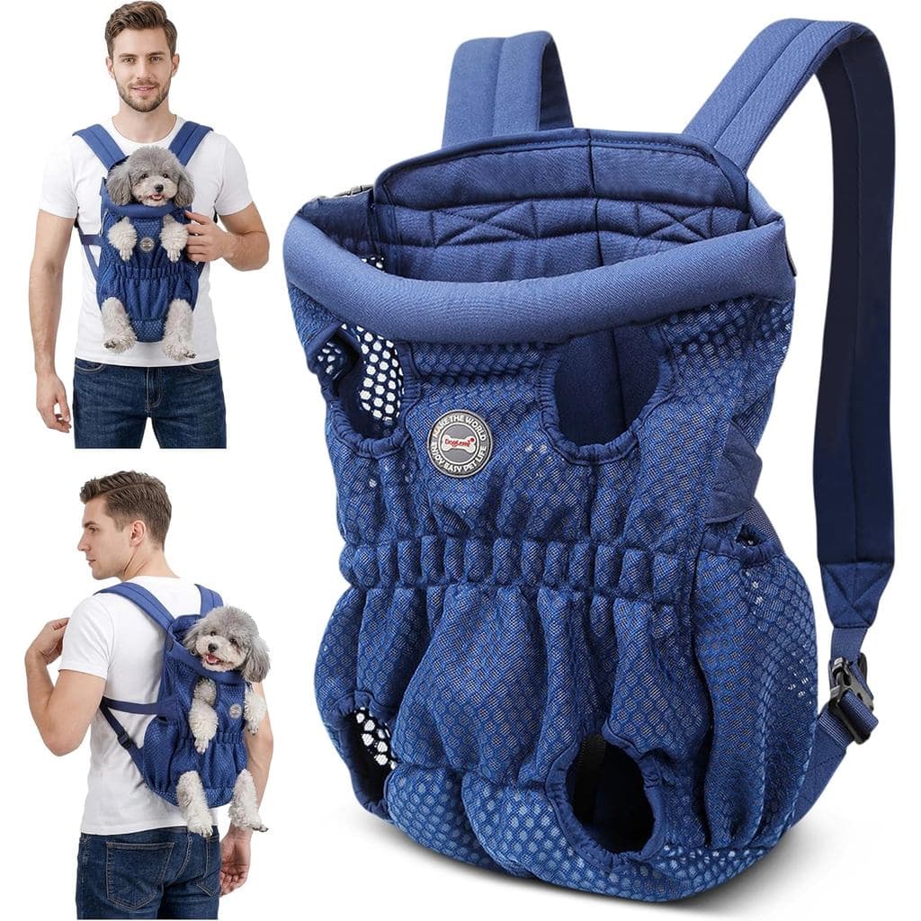 Mochila de Transporte ALLSOS para todos os Porte Médios – Leve, Respirável e Confortável, com Gancho de Segurança, Mãos