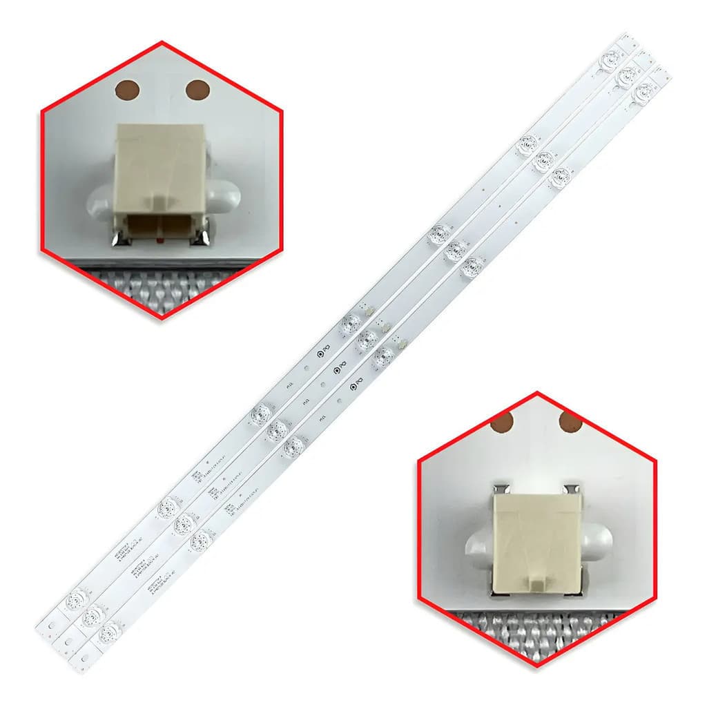 Kit 3 Barras Led Compatível Com Tv Ptv40e60snc Ptv40e60sn tudo eletro