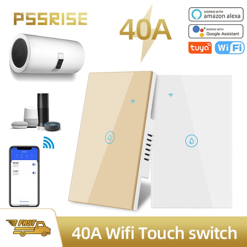 PSSRISE Interruptor Inteligente Americano E Australiano , De Parede Sensível Ao Toque 40A graffiti De Aquecedor De Água
