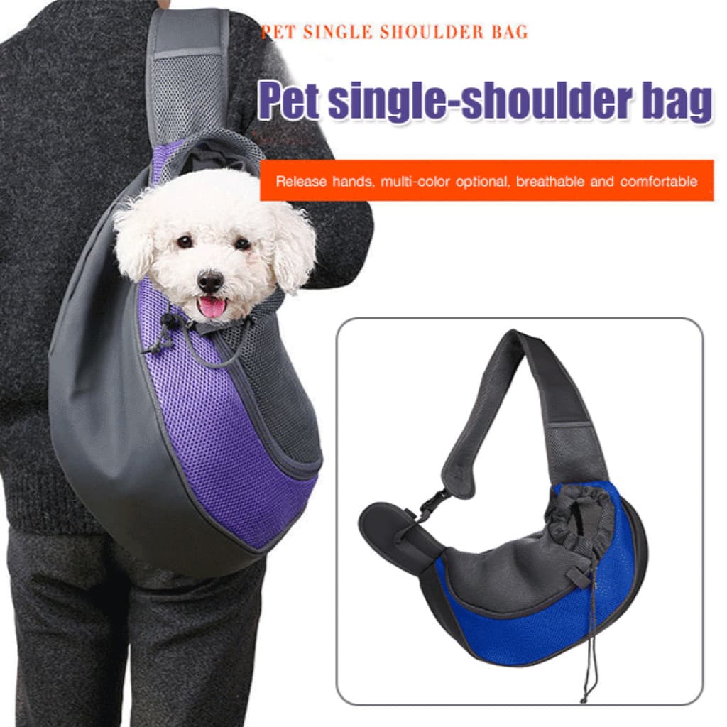 [Viagem Prática] Pet Bag Crossbody Shoulder Bag Mochila/Transporte de Animais de Estimação/Bolsa de Ombro