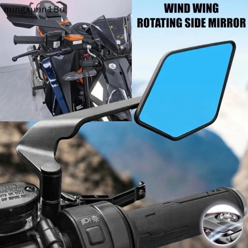 ming Espelhos Laterais Retrovisores Universais Para Motocicleta Com Vidro Antirreflexo E Caixa ABS [COD]
