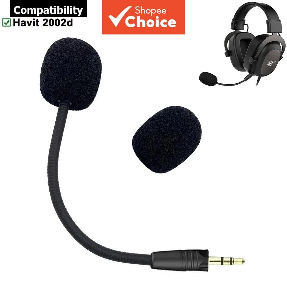 Microfone Condensador Externo de 3,5mm, Alta Sensibilidade, Captação Estéreo, Mini Microfone de Mão para Havit 2002BG,