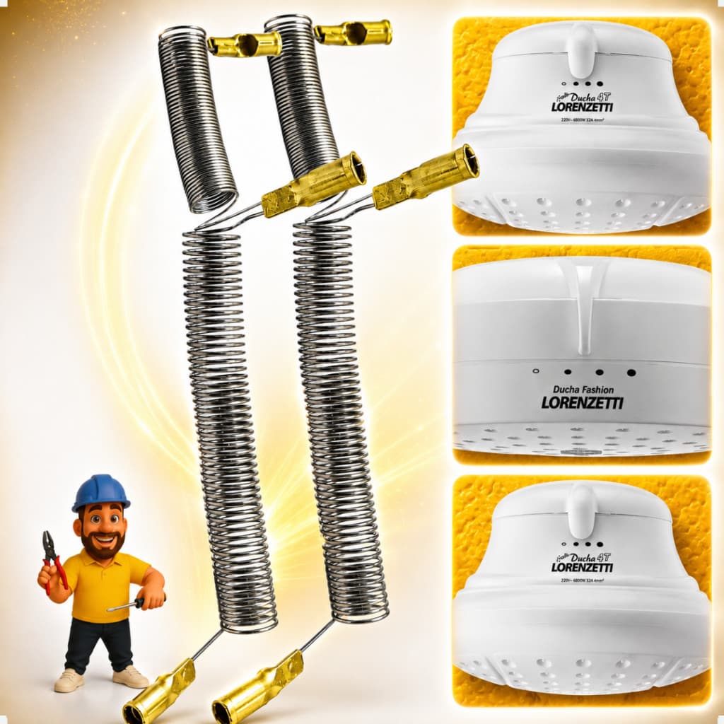 Kit 2 Resistência Chuveiro Bella Ducha 4T Bella Ducha Ultra 4T Ducha Fashion 5500w 127v Sem Suporte