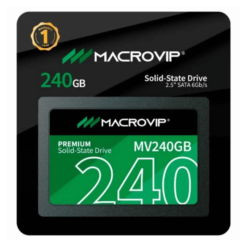 SSD Macrovip 2.5" SATA 240GB Leitura Até 520MB/s MV240GB
