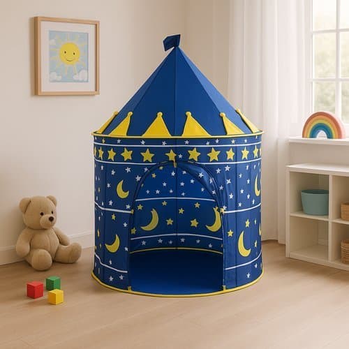 Barraca Infantil Castelo Azul Brinquedo Portatil Diversao Segura Espaco Kids