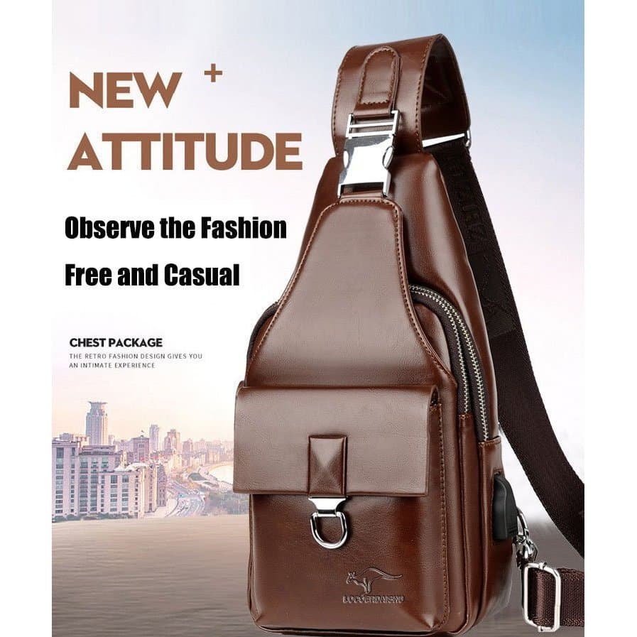 【Praticidade e Versatilidade】Bolsa De Pecho Multifunción Para Hombres/Bolsa de Ombro Masculina/Resistente/Para Todas as