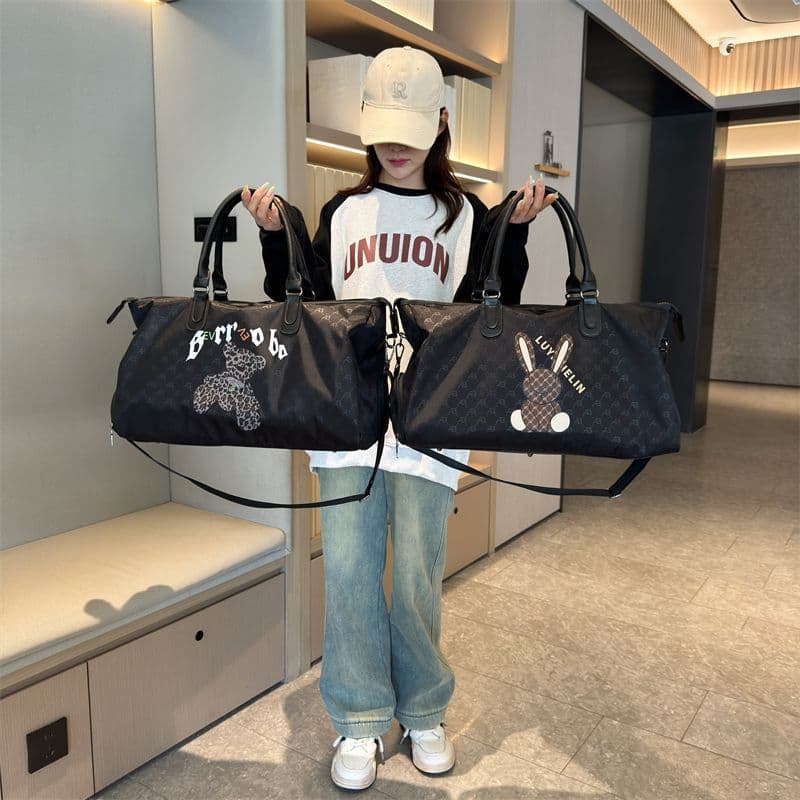 Bolsa de viagem portátil para homens e mulheres, grande capacidade, portátil, molhado, seco, dupla utilização, viagem de