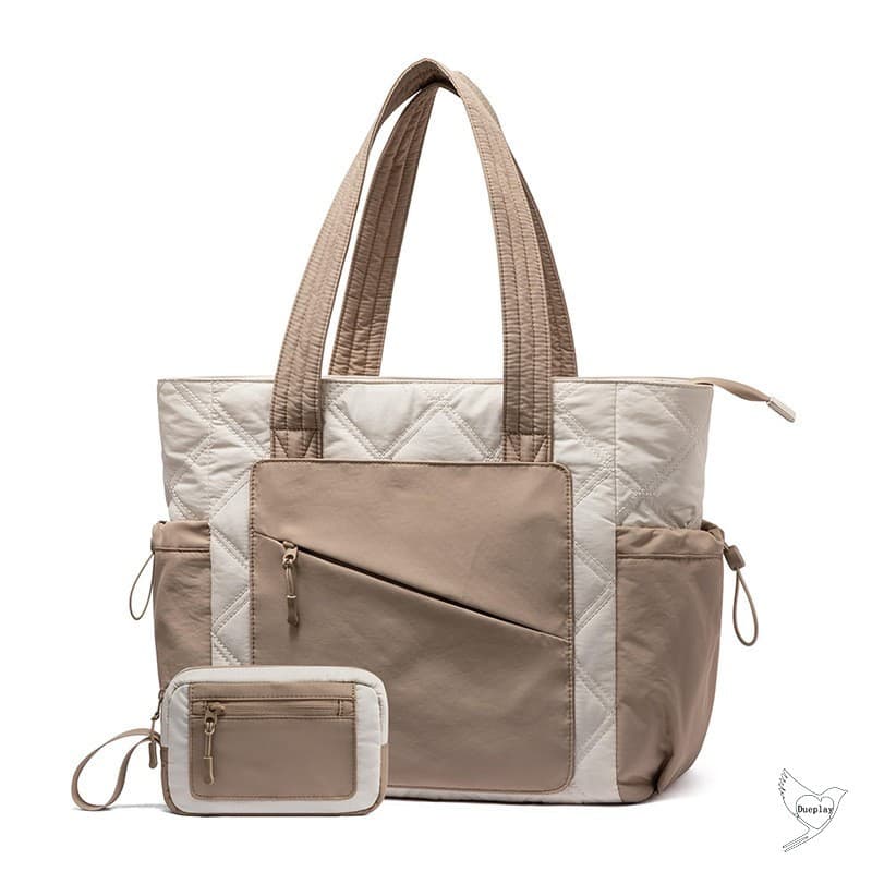 Bolsa Feminina Acolchoada – De Ombro Com Zíper Para Viagens De Trabalho