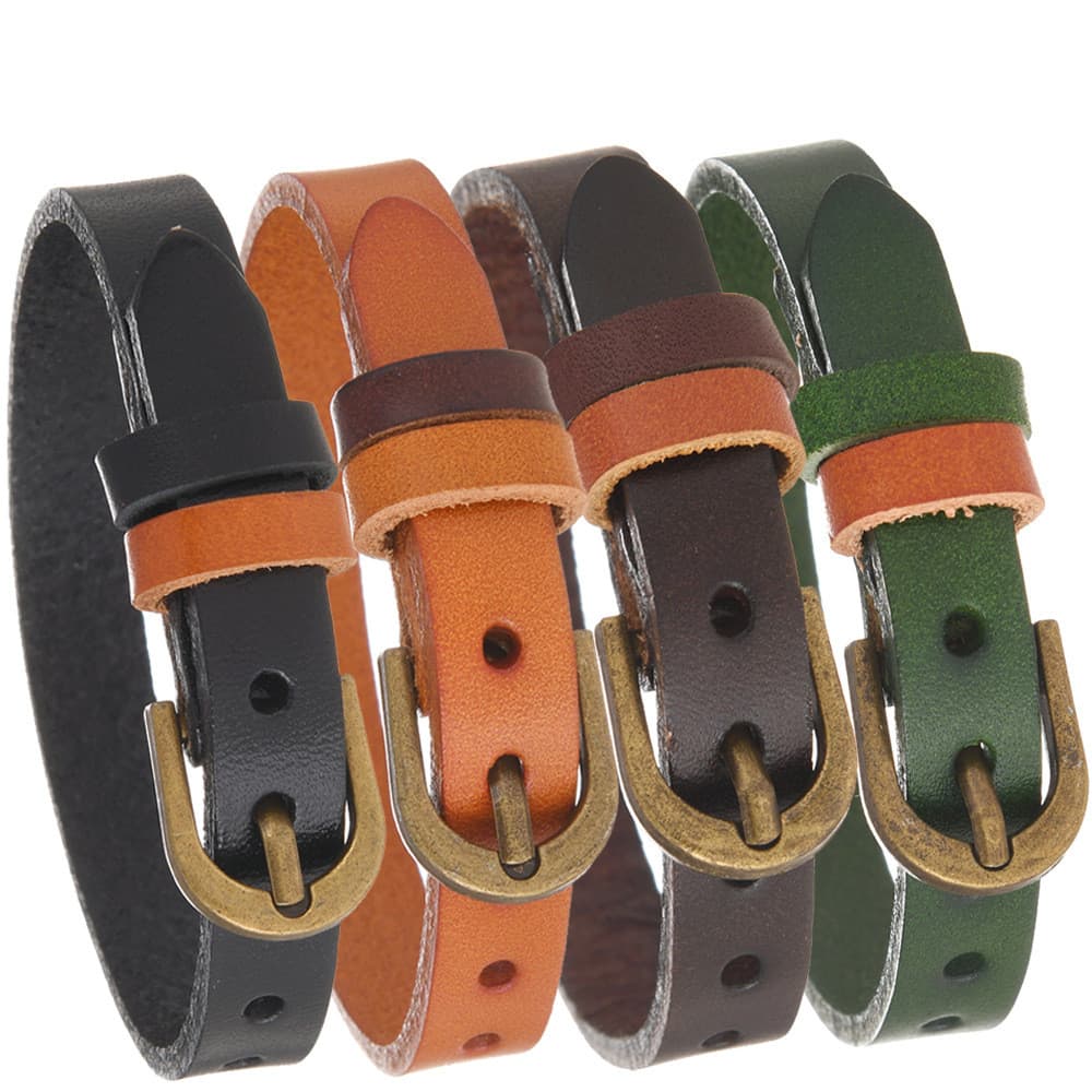 Novo Retro simples pulseira de couro masculino jóias moda All-Match Punk Rock pulseira de couro