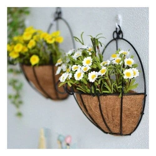 Vaso De Canto Para Plantas Artificias Vaso De Canto com Fibra De Coco MÉDIO 20CM