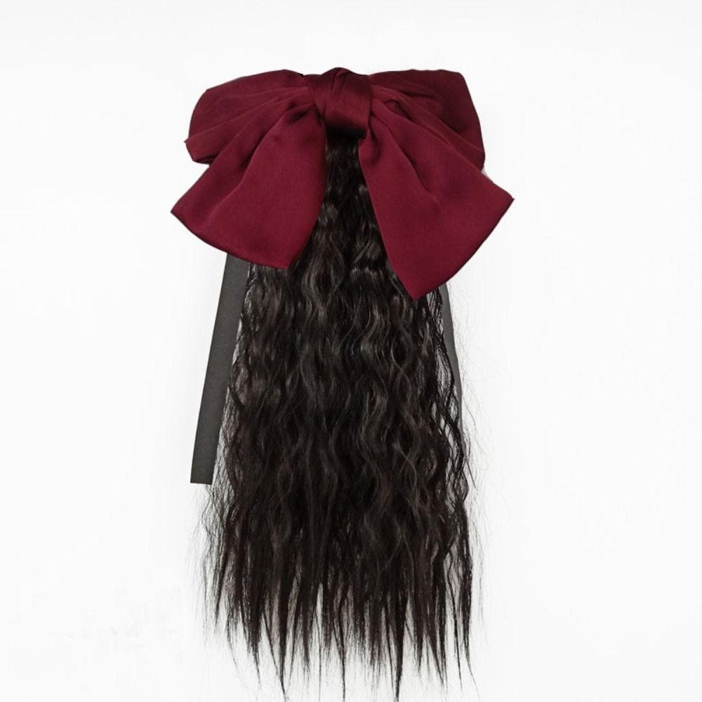 AHMVEX Crianças Encaracolado Rabo De Cavalo Peruca Fasion Diário Headwear Meninas Princesa Bonito Festa Extensões De Cab