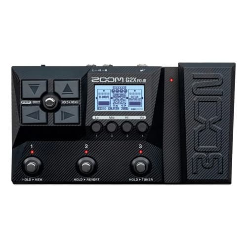 Pedaleira Guitarra Zoom G2x Four Com Modulo De Efeitos Preto