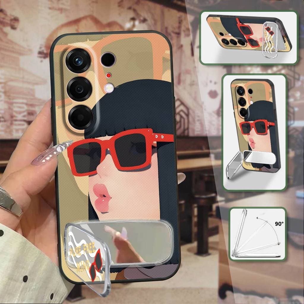 Capa Protetora De Telefone Com Design De Moda Para Tecno Camon50 Pro 4G/CN5c Suporte Espelhado Bonito Envoltório Complet
