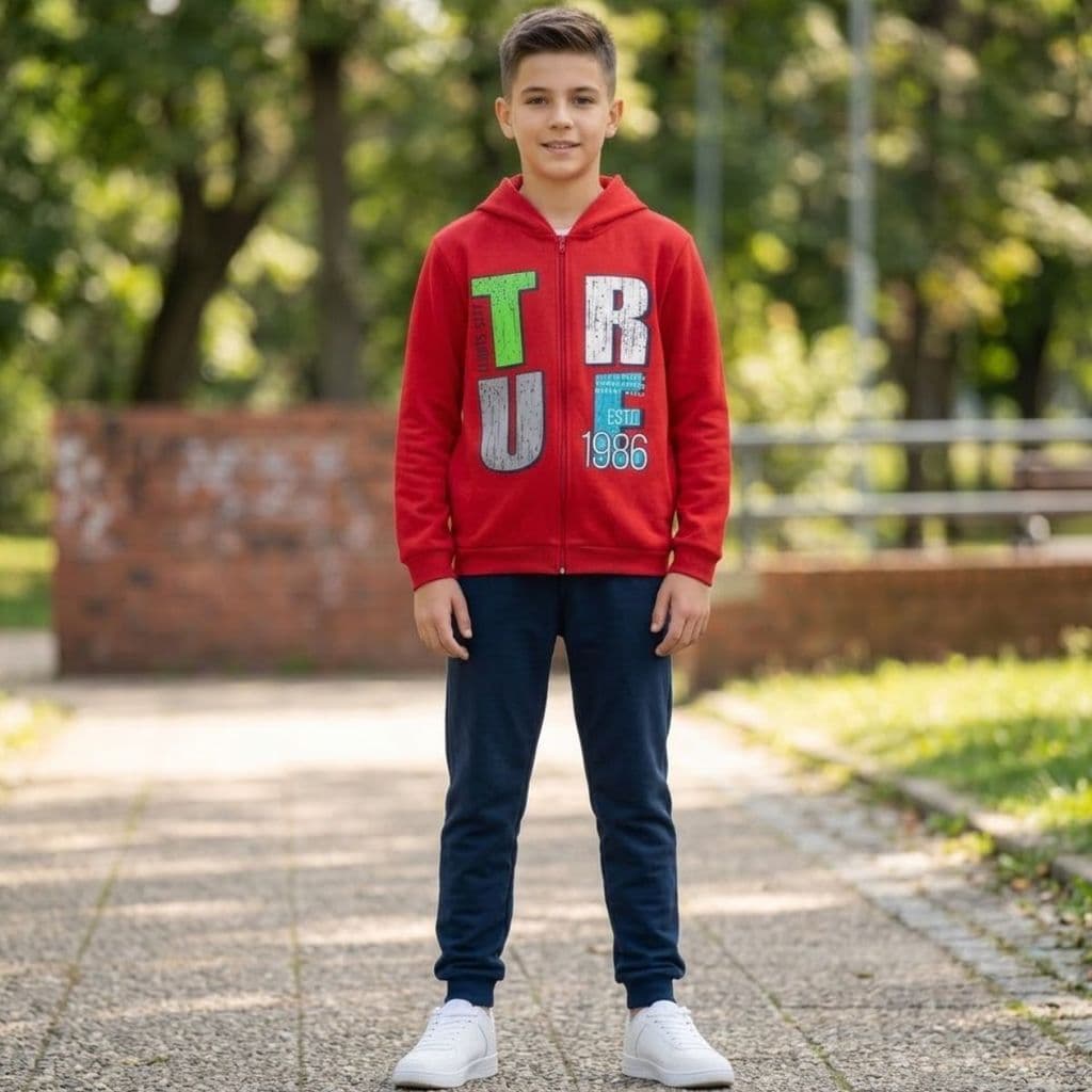 Conjunto Moletom Infantil Menino Flanelado Estampado com Zíper Quentinho Inverno Tam 10 ao 14