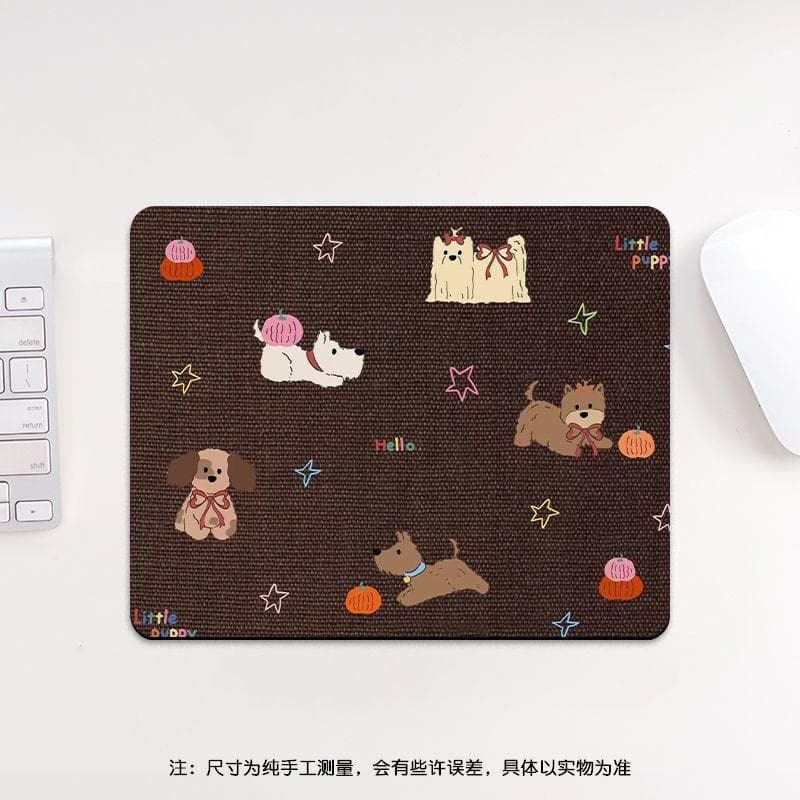 Filhote de cachorro bonito dos desenhos animados mouse pad inferior Anti-mouse pad tamanho pequeno simples mouse pad men
