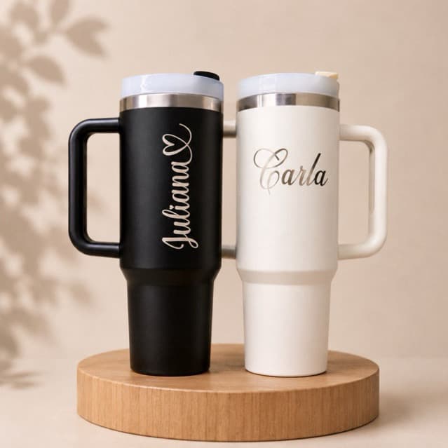 Copo Térmico 1200ml Inox Personalizado a Laser | Nome e Logo Ideal Para Presentes