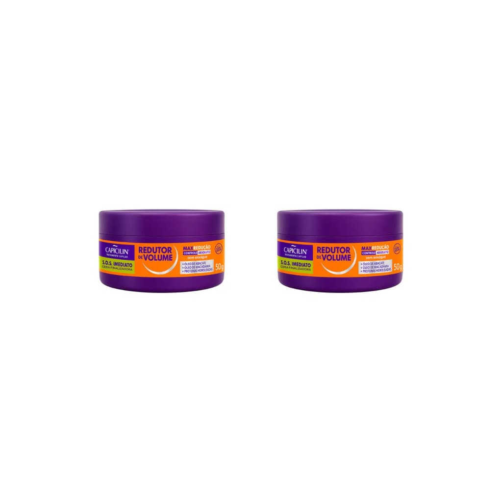 KIT 2 CERA FINALIZADORA REDUTOR DE VOLUME 50G CAPICILIN
