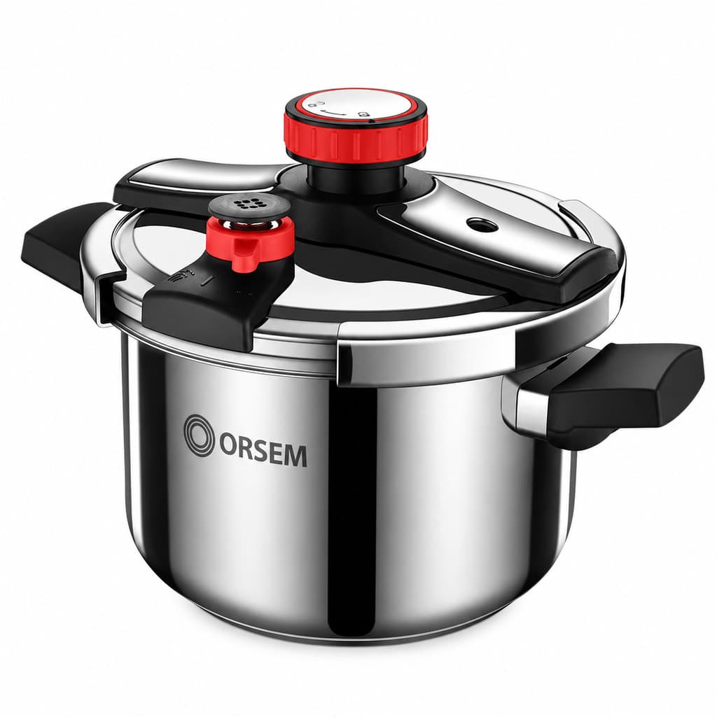 Panela de Pressão ORSEM 6 Litros com INMETRO Inox 304 Compatível com Todos Fogões