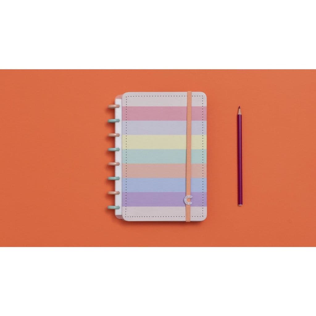 Caderno Inteligente A5 ARCO-IRIS Pastel 80FLS.