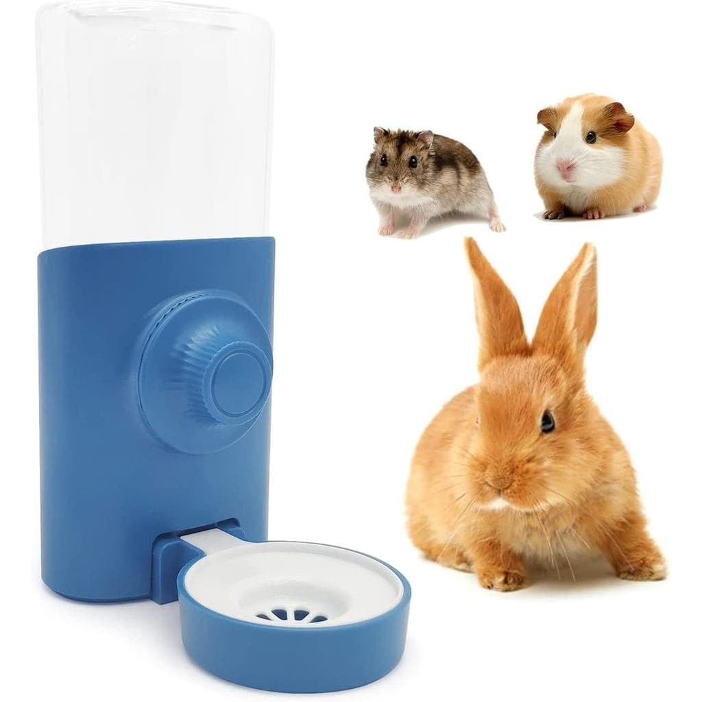 Garrafa de água suspensa de 600ml para coelhos, chinchilas, porquinhos-da-índia, dispensador de água verde para gaiola,
