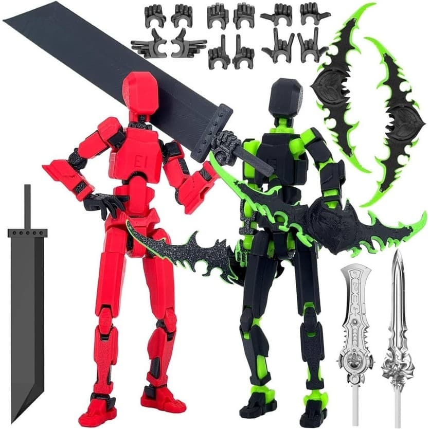 Genuíno sorte 13 boneca quarta geração conjunta móvel impressão 3D brinquedo manequim boneca DIY corpo inteiro descompre