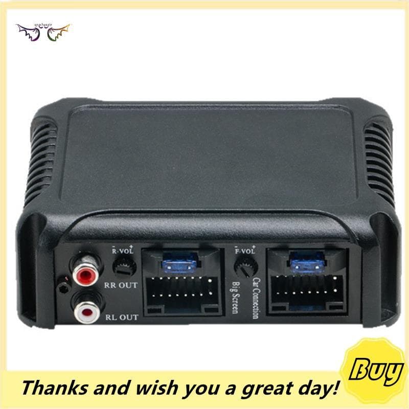 Amplificador De Subwoofer De Alto-Falante Digital Alumínio Para Carro De 4 Vias Processador De Áudio AB Classe De Alta Q