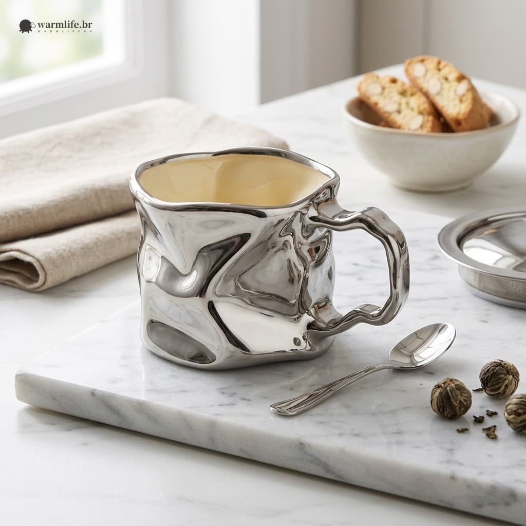 Conjunto De Canecas De Cerâmica Estilo Nórdico-Design Sofisticado Para Casais