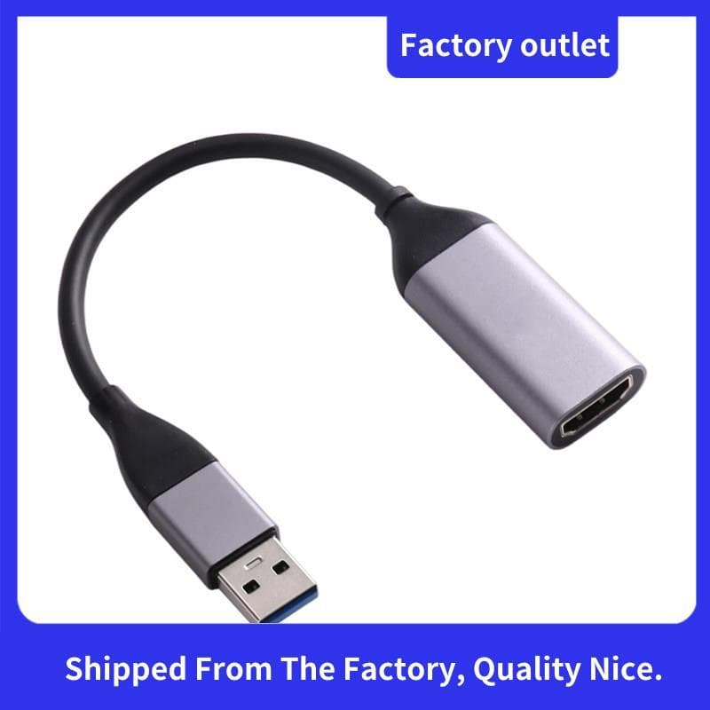 Placa De Captura De Vídeo 1080P Para Gravação De Reuniões De Transmissão Ao Vivo-Grabber USB A/- C Compatível Câmera De
