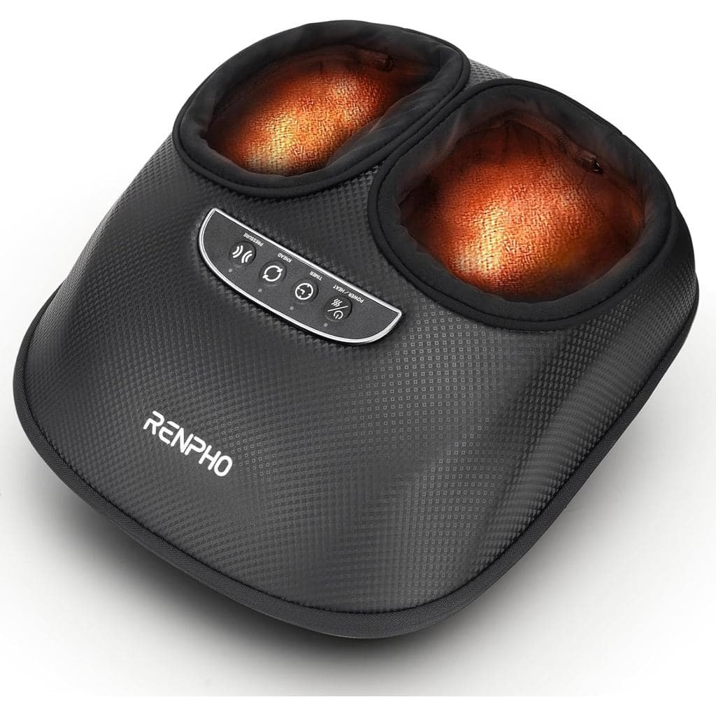 Massageador de Pés RENPHO com Aquecimento, Massagem Shiatsu Profunda, 3 Modos e Níveis de Compressão de Ar, Massageador