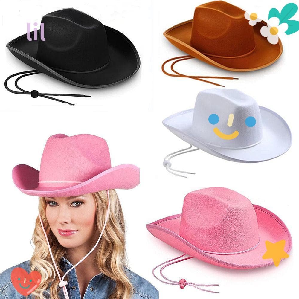 LIL Chapéu De Cowboy , Acessório Cowgirl De Desempenho , Fantasia Engraçada Festa Cosplay Princesa De Feltro Masculino
