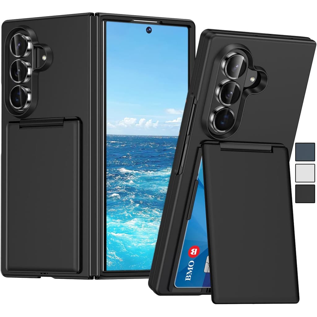 Capa De Suporte Para Samsung Galaxy Z Fold 8 Ultra Com Cartão , Fina De Proteção Contra Quedas De Nível Militar PC 7/6 5