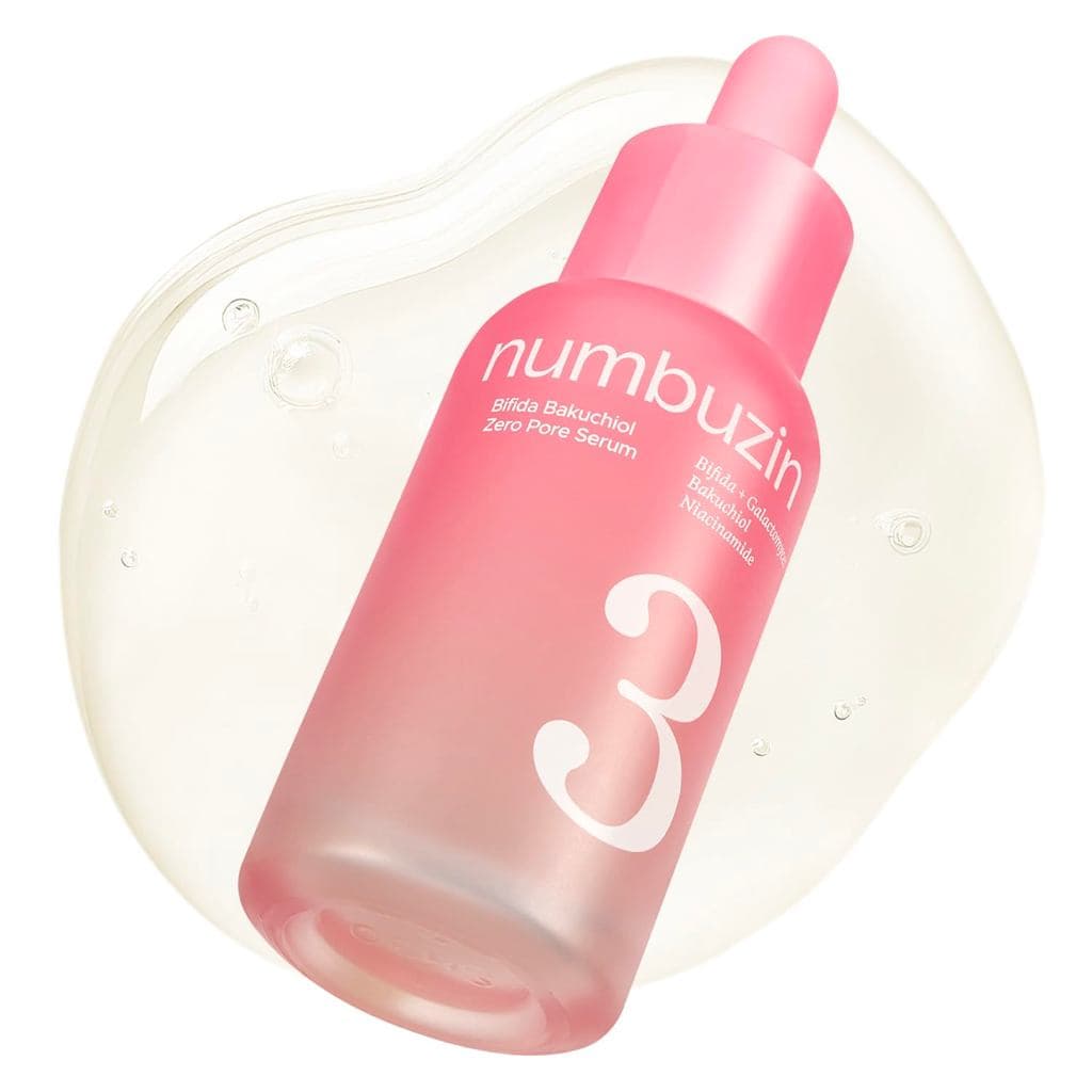 numbuzin No.3 Bifida Bakuchiol Zero Pore Serum - Redutor e Firmador de Poros, Suaviza a Textura, Ajuda a Uniformizar o T