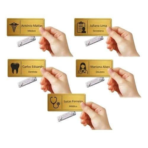 Crachá Broche Botton Magnético Profissões Personalizado Imã