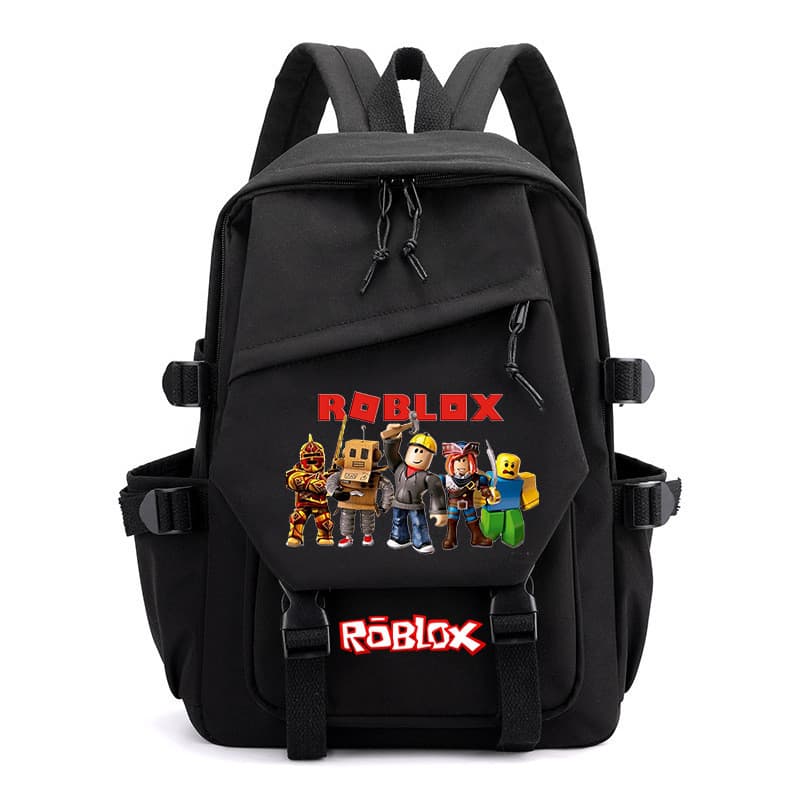 Mochila escolar com produtos do jogo Roblox para alunos do ensino fundamental e médio, mochila leve.
