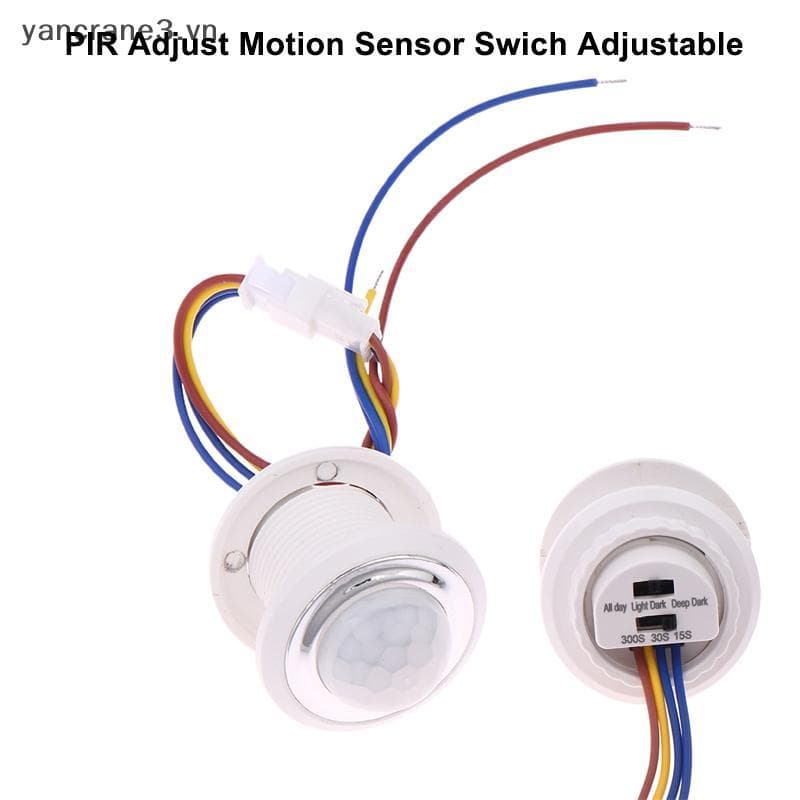 { YAN } DC5V 12V 24V RIR Interruptor Do Sensor De Movimento Ajustar Infravermelho Movimentos Corpo Detector Ativado Ilum
