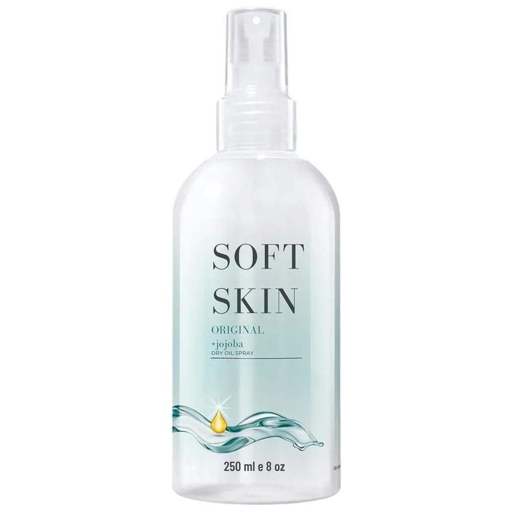 SoftJojoba Original Spray de Óleo para Cabelos Secos - 8 Onças, Óleo para cuidados corporais após o banho AIYG