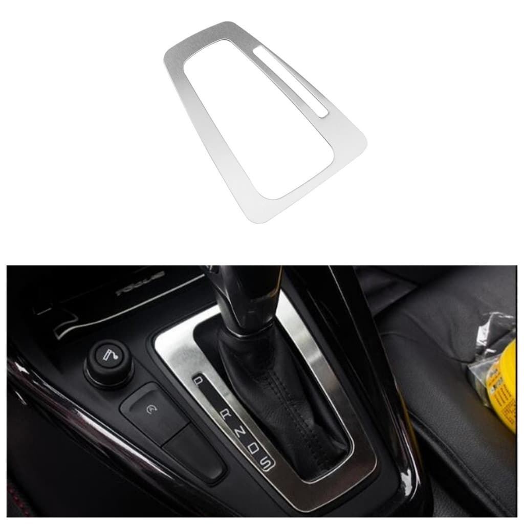 Capa De Painel De Cabeça De Engrenagem De Aço Inoxidável Para Ford Focus MK3 3 2015 2016 2017 2018 LHD Shift Knob Decora