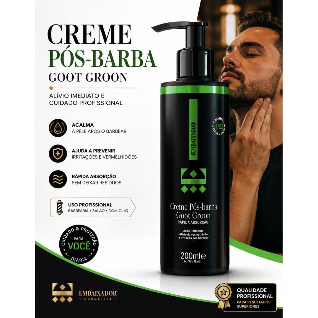 Creme Pós Barba Masculino Goot Groon Embaixador 200ml