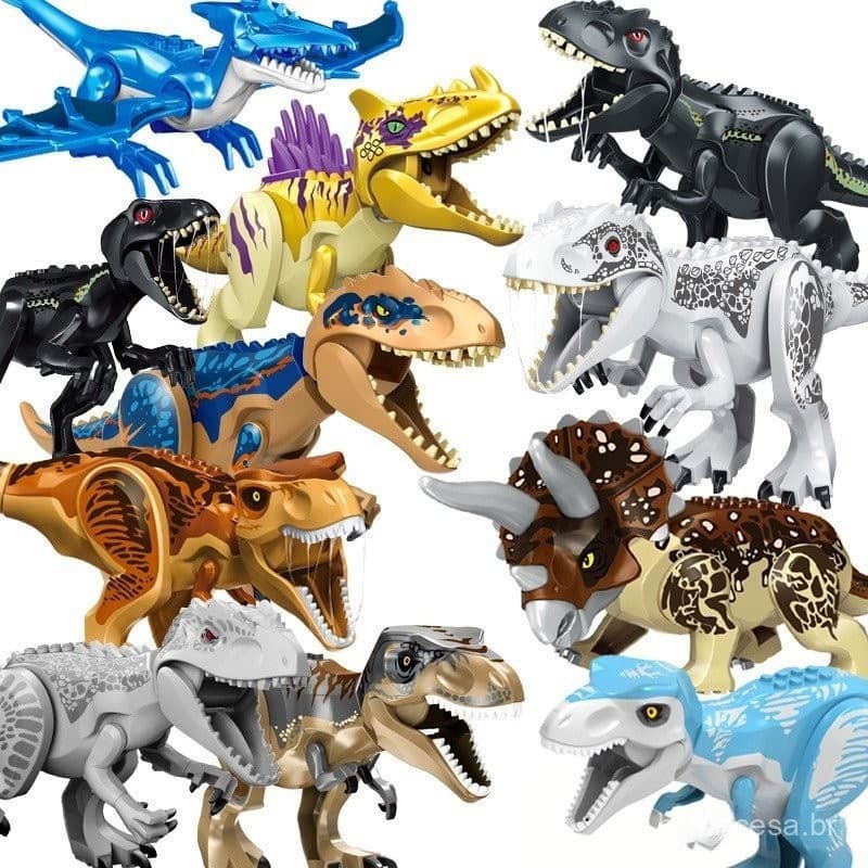 69441 Novos Blocos de Construção de Partículas Grandes do Dinossauro Tyrannosaurus rex, Brinquedos Educativos do Parque