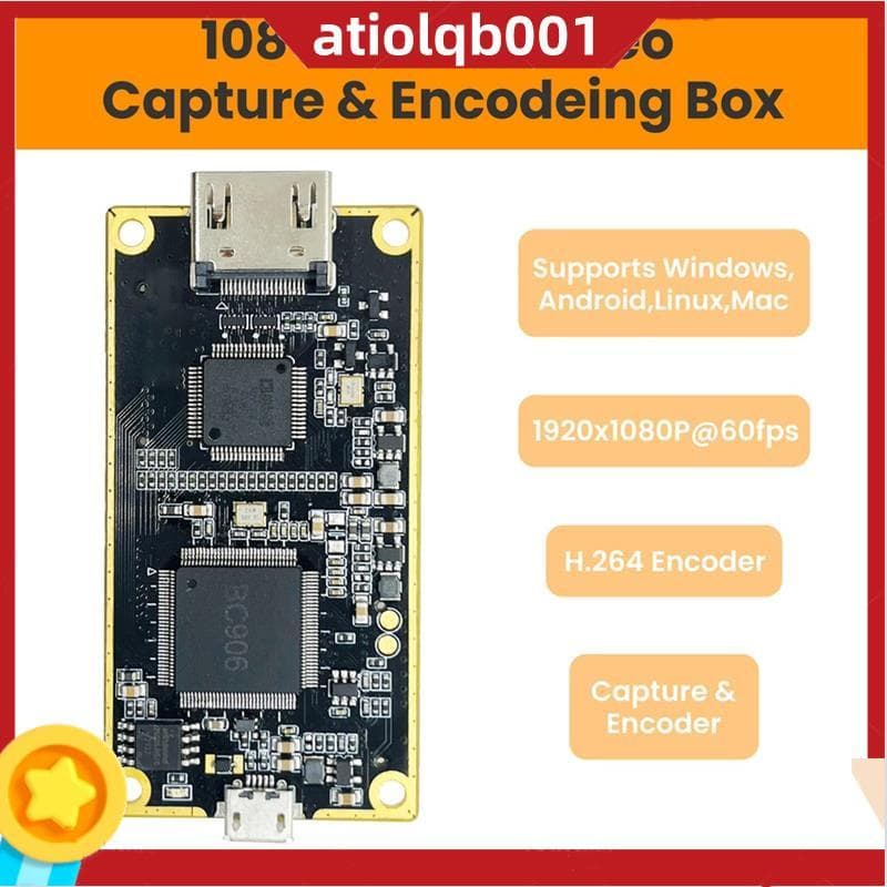 LCC260 H264 E MJPEG Codificador De Fluxo Duplo USB 2.0 Placa De Captura De Vídeo-Áudio Compatível