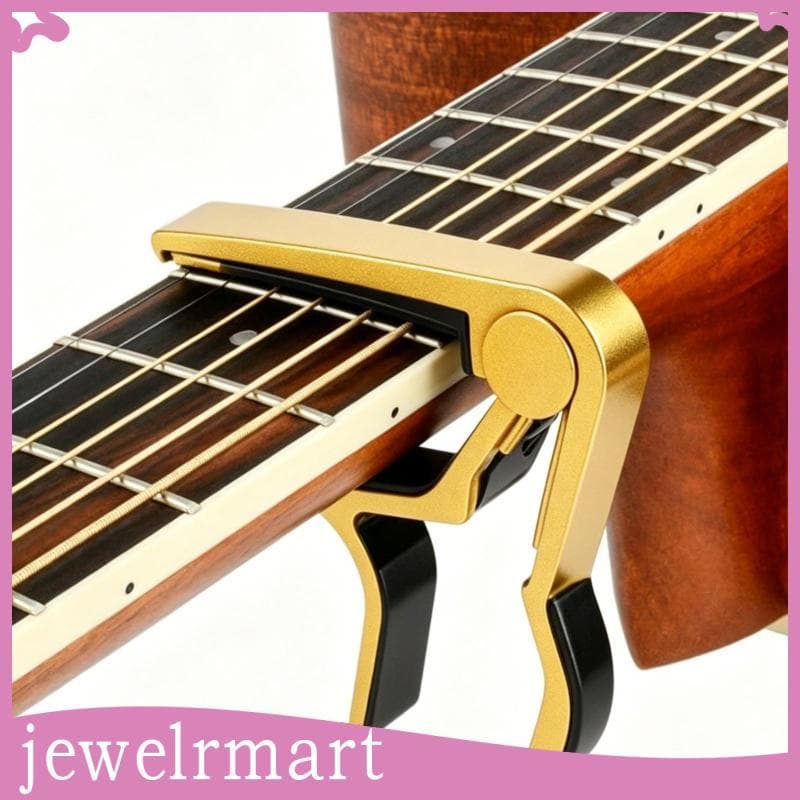 [Jewelrmart] Braçadeira De Corda Com Almofada De Silicone Acessório De Capo De Guitarra Para Elétrica Acústica E Estúdio