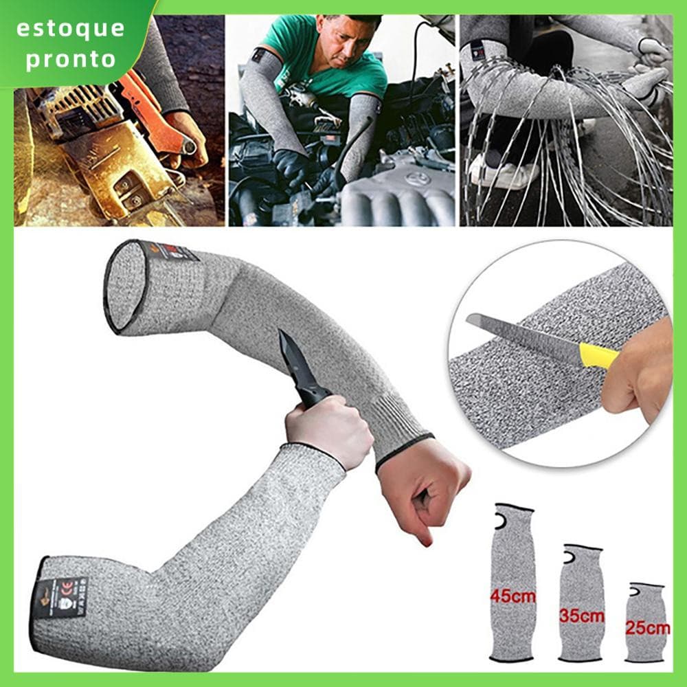 1 Conjunto de Luvas de Proteção para Braços de Trabalho, Protetor de Pulso Anti-Corte 3814