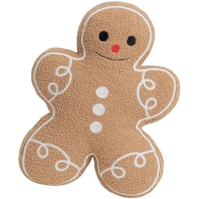 Almofadas De Natal Fenteer Gengibre Vívidas , Linda Almofada Em Formato , Brinquedo De Pelúcia Macio E Confortável , Fof