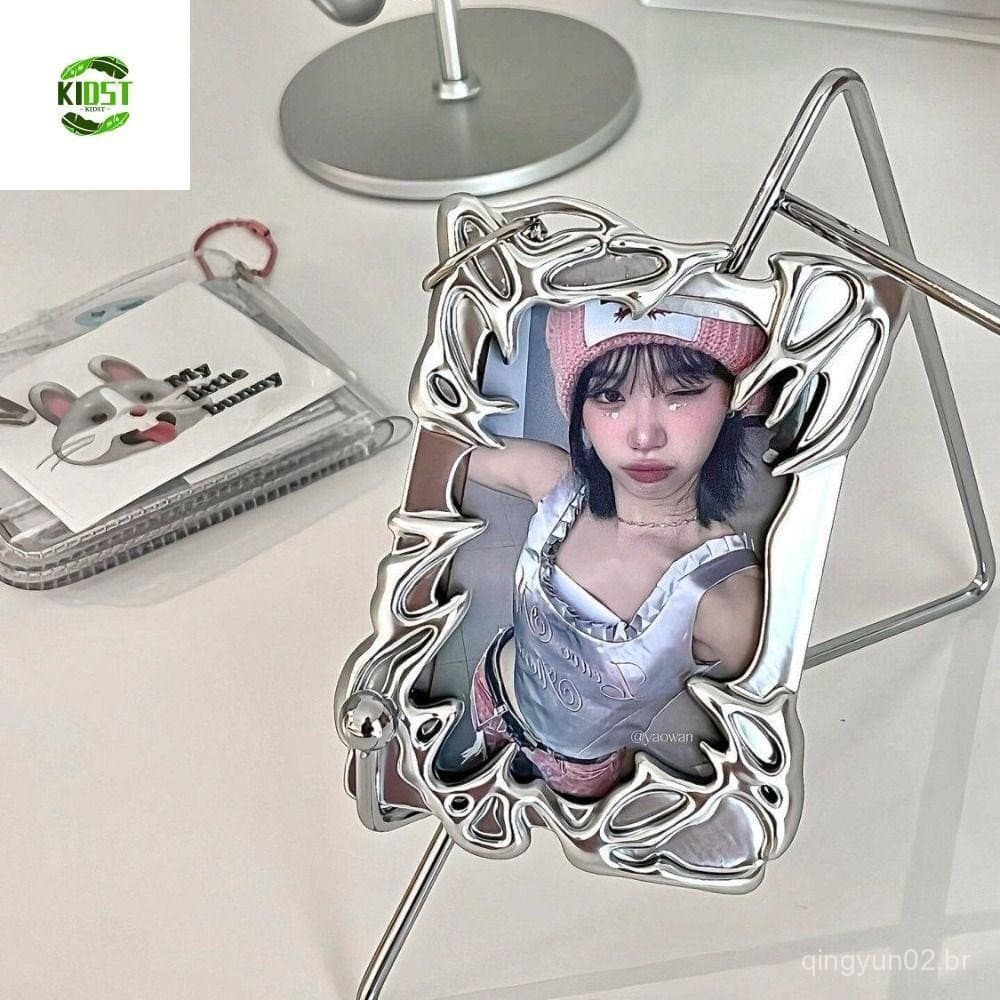Suporte de Estilo Metálico para Cartões de Fotos Infantis, Tratamento de Superfície Eletroplacado, Usado para Exibir Fot