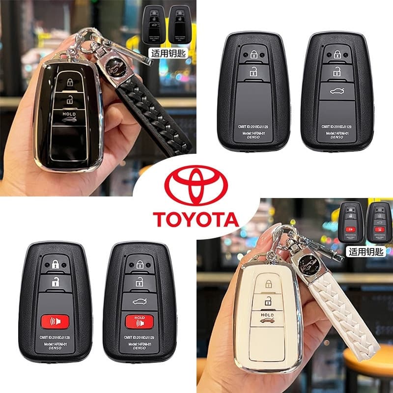 Capa De Chave Inteligente Toyota Para corolla altis/Corrolla cross/camry/C-HR/prius/prado De Carro