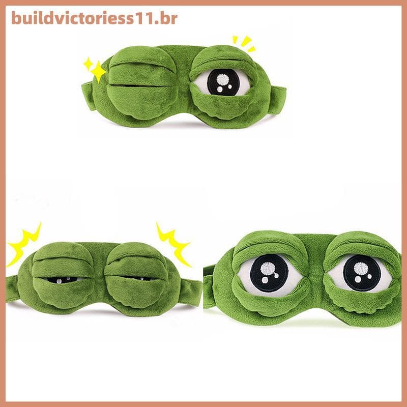 Capa De Máscara De Olho 3D BDVT Sad Frog Para Dormir-Descanso Engraçado Presente BR