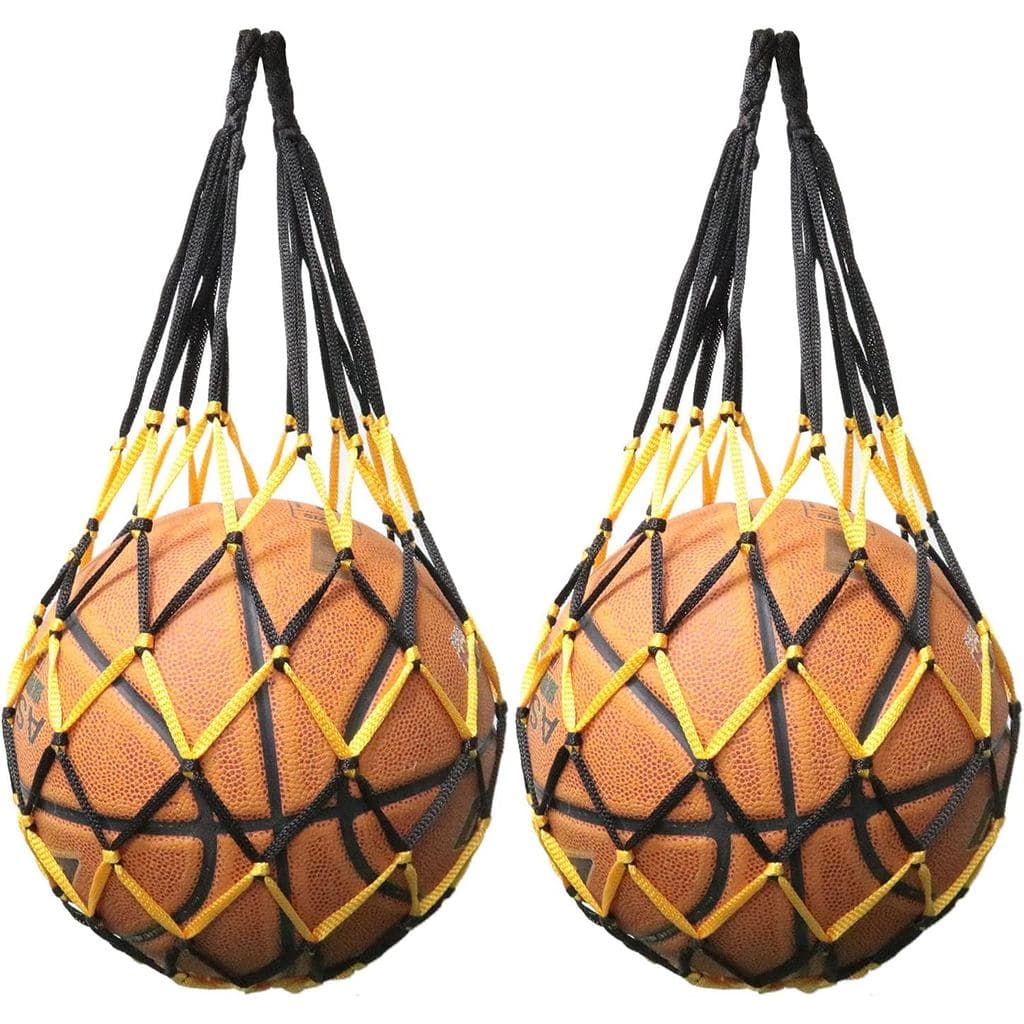 Bolsa de Rede para Bola Única 2PCS para Transporte de Bola de Basquete, Bolsa de Armazenamento em Rede para Bola de Fute