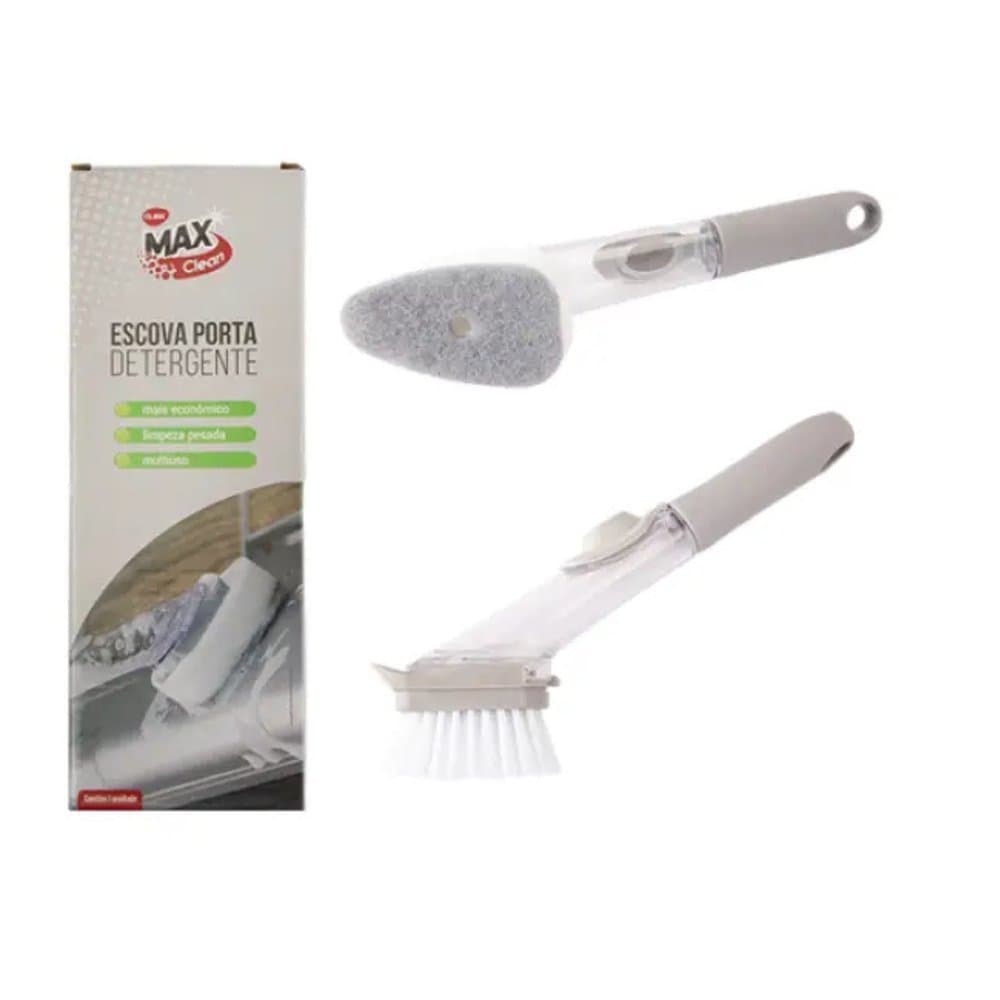 Escova Lava Louças Multiuso Clink com Cabo Ergonômico Plástico Resistente para Panelas Pratos Copos e Talheres
